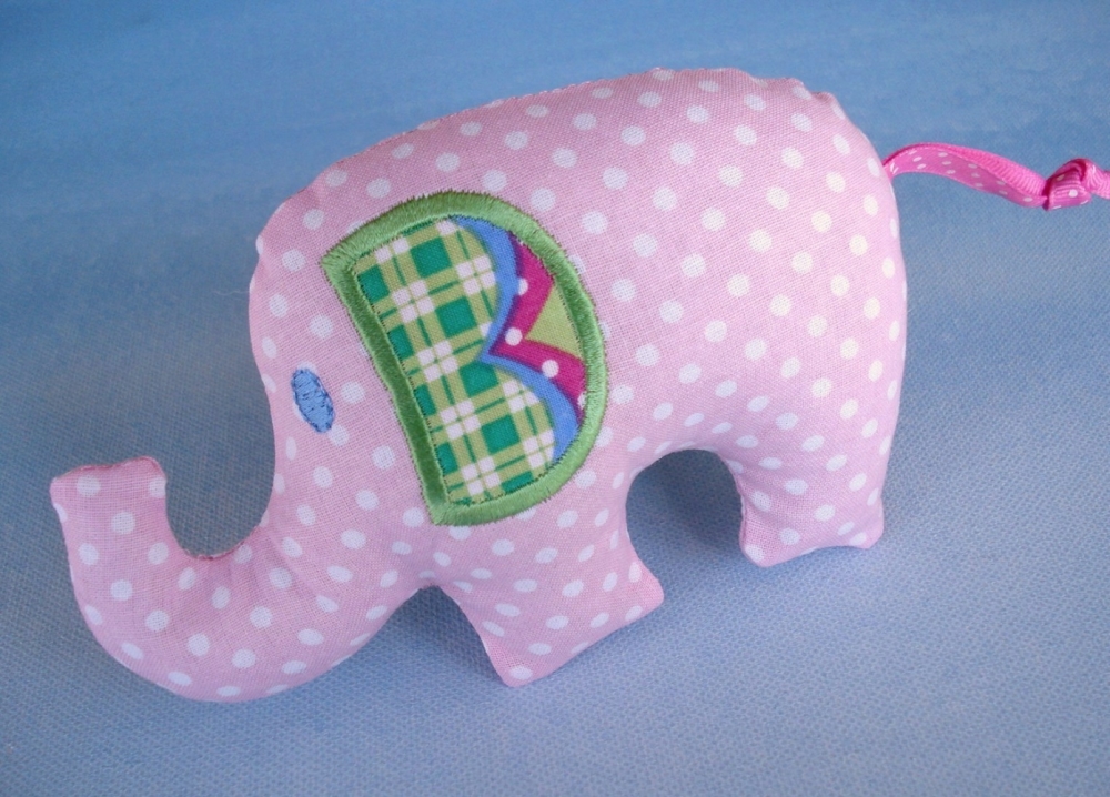 Elephant With Ribbon Tail - 2 Styles! - Products - SWAK Embroidery