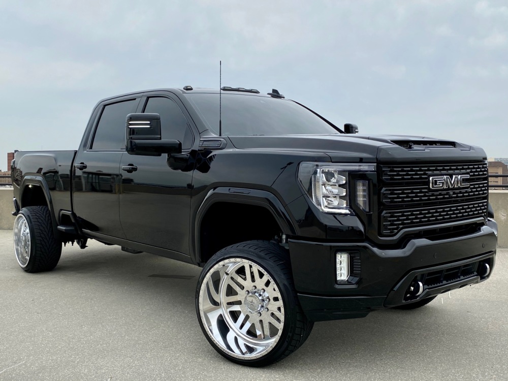 2020 GMC SIERRA 2500 DENALI FULL COLOR MATCH ON 24'S CUSTOM BUILD ...