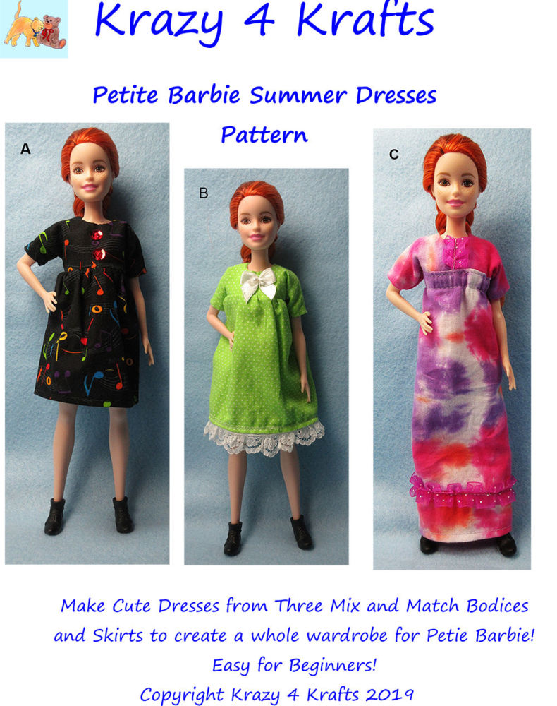 Curvy Barbie© Summer Dress - PDF Pattern - Products - SWAK Embroidery