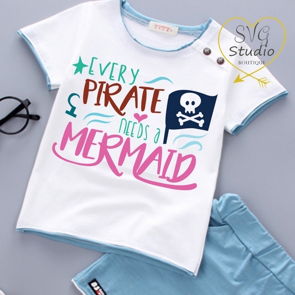 Every Pirate Needs A Mermaid - Cutting Files - Products - SWAK Embroidery