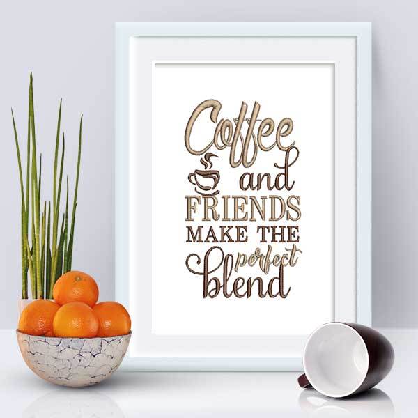 Coffee Quote 1 - 5x7 - Products - SWAK Embroidery