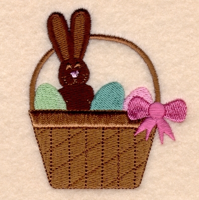 Easter Basket with Bunny - 4x4 - Products - SWAK Embroidery