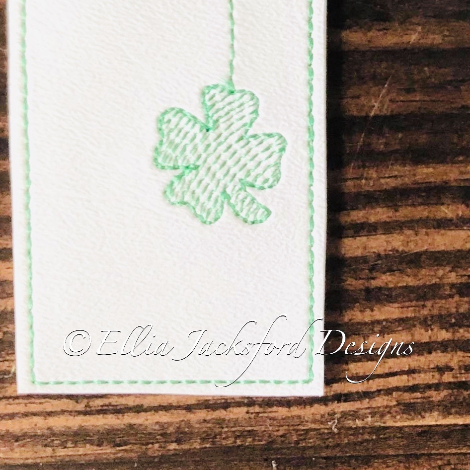 Shamrock Bookmark 2 Sizes! Products SWAK Embroidery