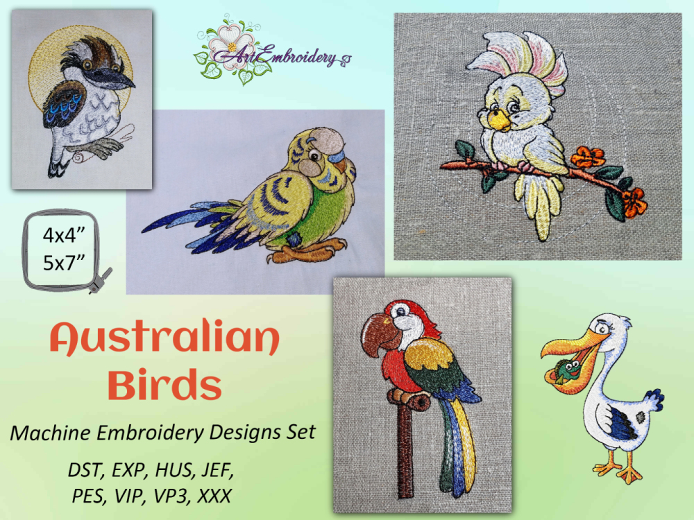 Birds, Old Toy 2 Sizes! - Products - Embroidery