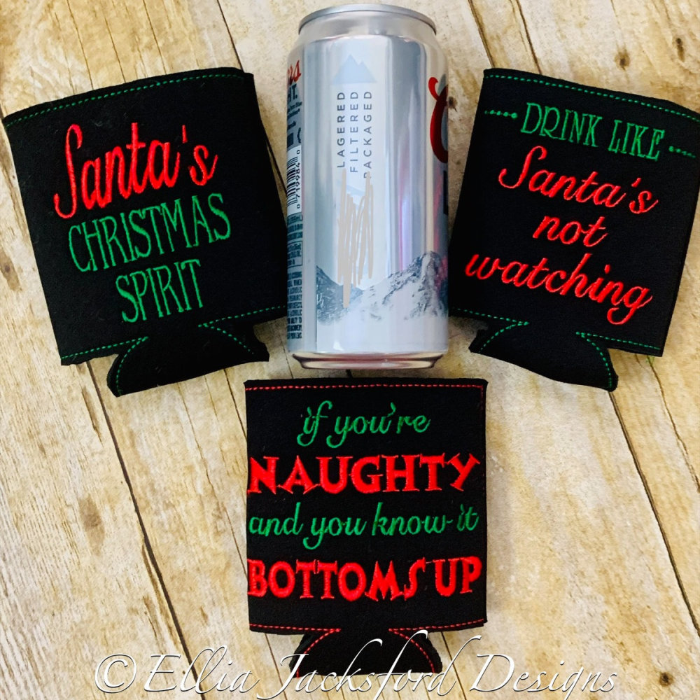 Christmas beer bottle hotsell koozies