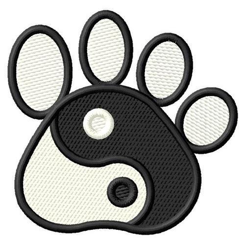 Situation Synslinie Undskyld mig Yin Yang Pawprint - 3 Sizes! - Products - SWAK Embroidery