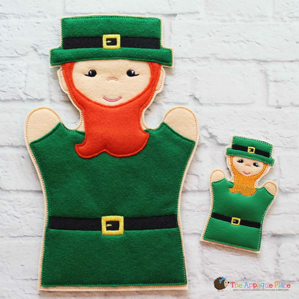 Leprechaun Puppet 3 Sizes Products SWAK Embroidery
