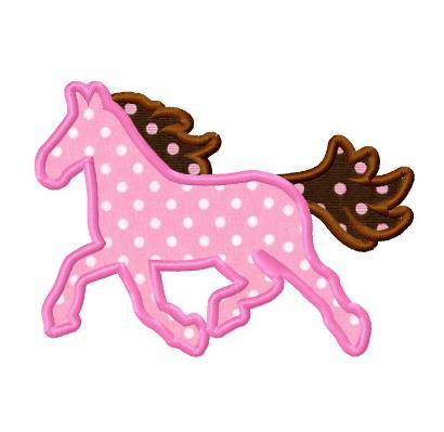 Horse Outline Applique - 3 Sizes! - Products - SWAK Embroidery
