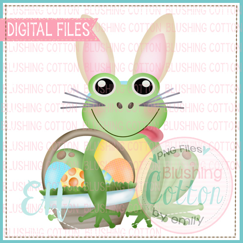 Easter Bunny Frog - Clipart & Sublimation - Products - SWAK Embroidery