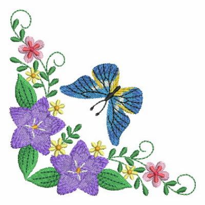 Delightful Butterfly Corner 2 Set, 10 Designs - 4x4 - Products - SWAK ...