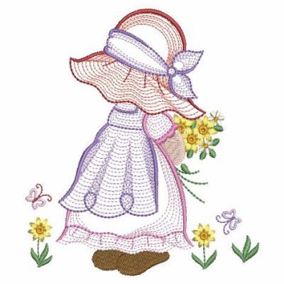 Spring Sunbonnet Sue - 8, 3 Sizes! - Products - SWAK Embroidery