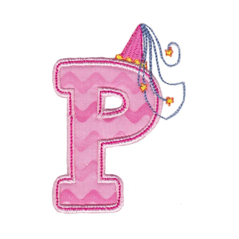 Princess Applique Letter P - 4 Sizes! - Products - SWAK Embroidery
