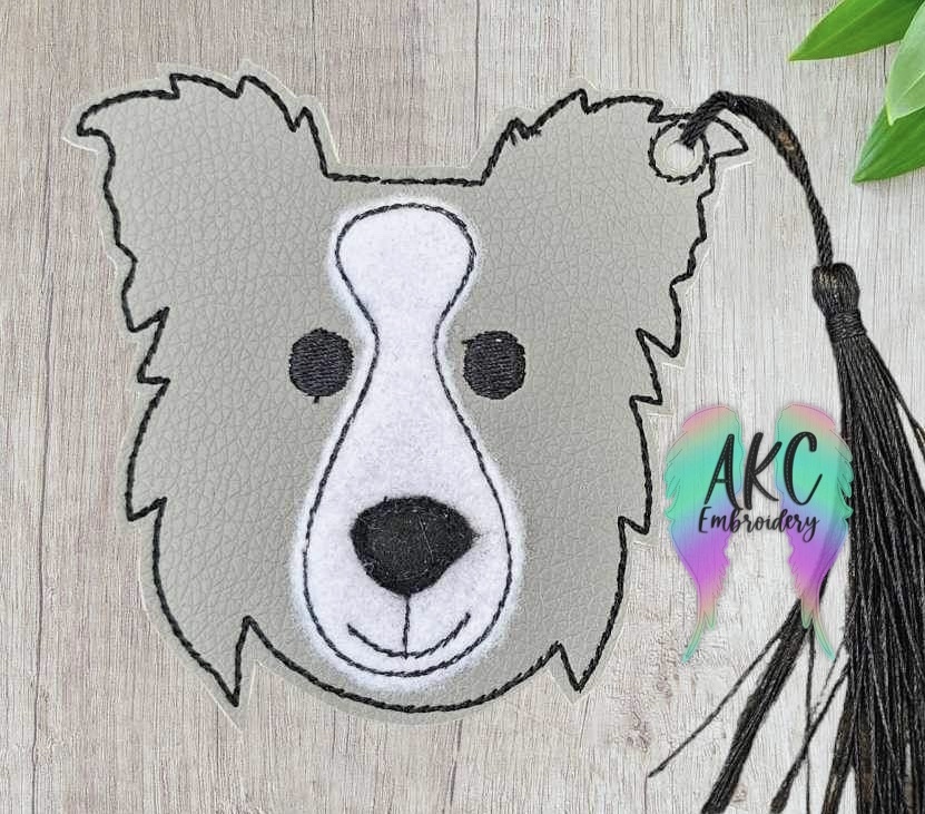 Il Metallo Peddler Portachiavi A Muro Border Collie – Gancio Per Guinzagli Con 5 Ganci – Acciaio Made In USA – Larghezza 22,9 Cm