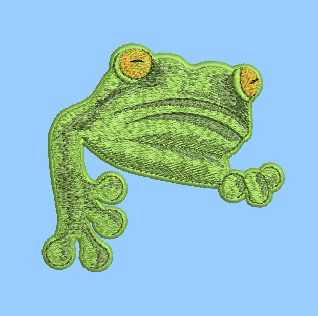 Frog Patch - 5 x 5 - Products - SWAK Embroidery