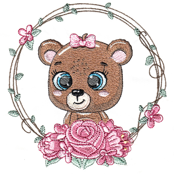 Rose Woodland Animals Set - 9 Designs - Products - SWAK Embroidery