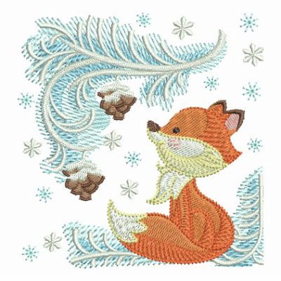 Winter Woodland mini paper embroidery patterns by Mayuka Fiber Art - Maydel