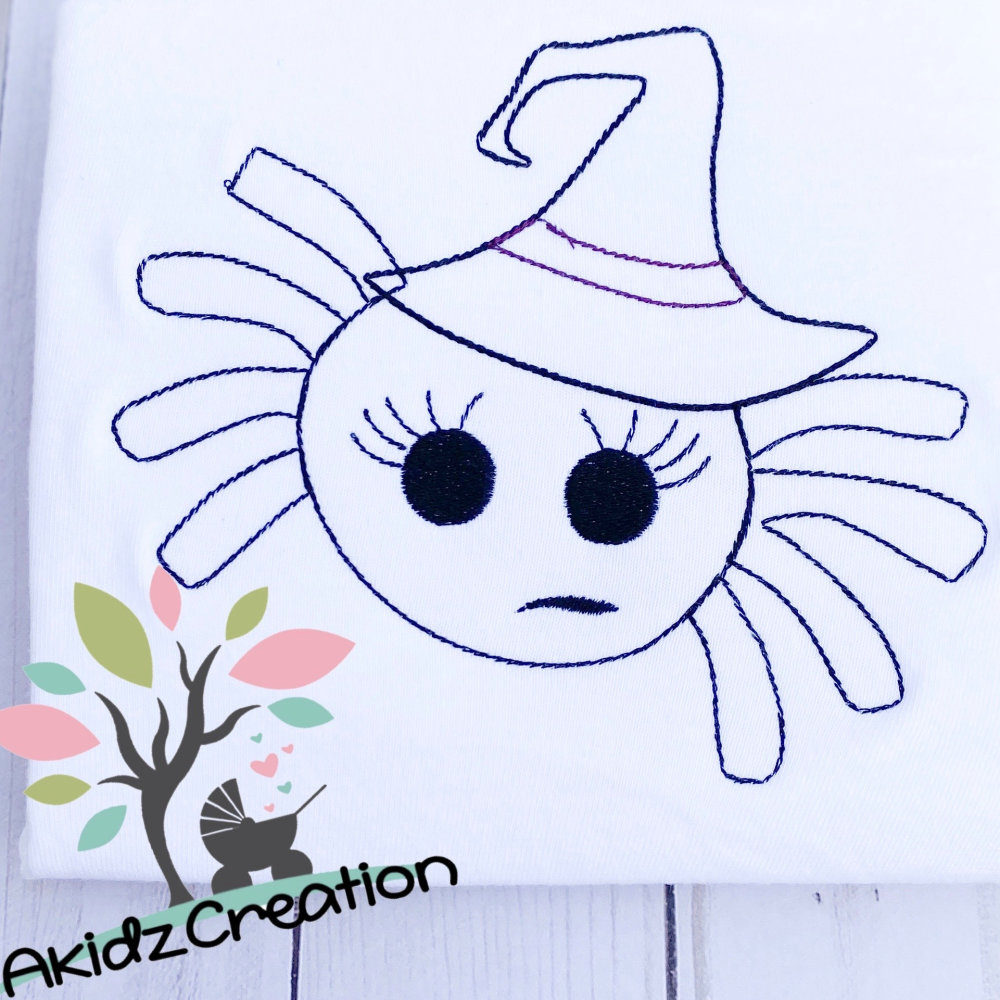 Quick Stitch Witch Spider - 5 Sizes! - Products - SWAK Embroidery
