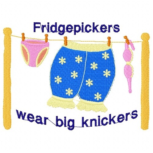 Fridge Pickers Big Knickers - 5x7 - Products - SWAK Embroidery