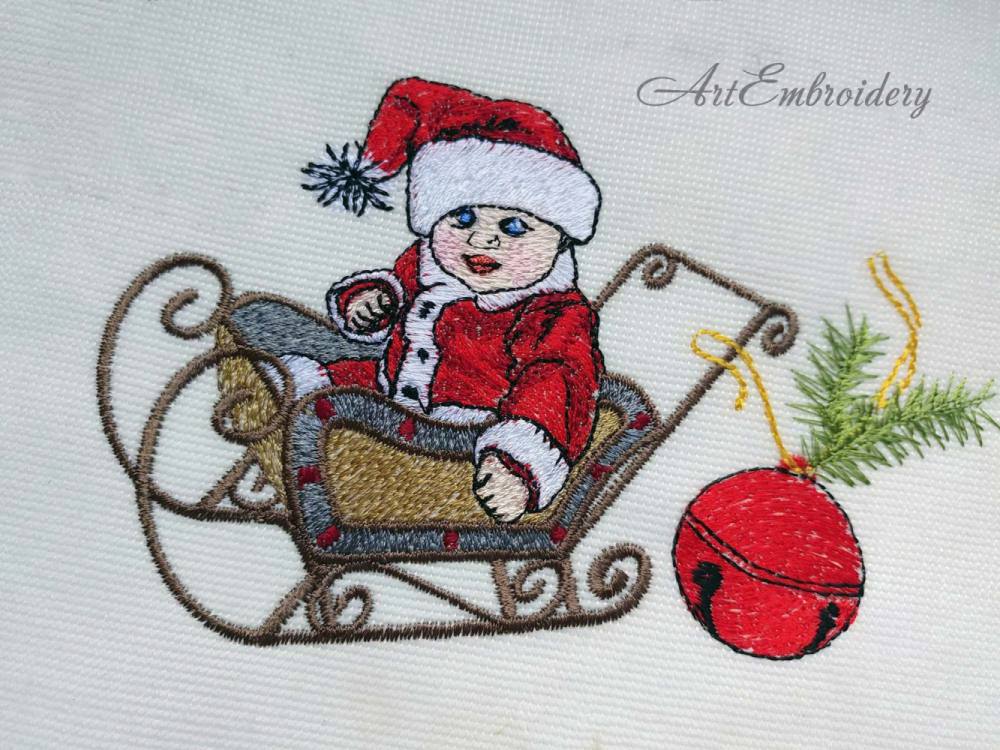 Baby s first christmas set products swak embroidery