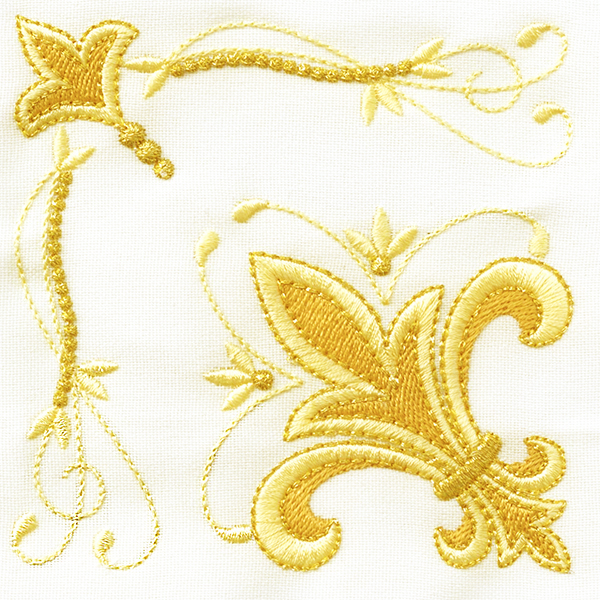 Fleur De Liz Complete Set - Products - SWAK Embroidery