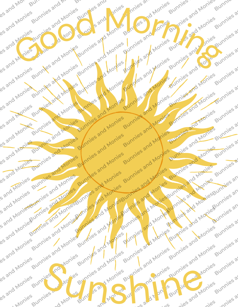 Good Morning Sunshine PNG - Products - SWAK Embroidery