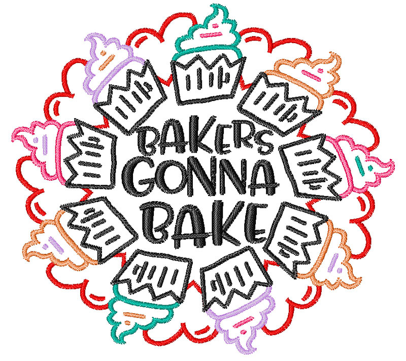 Bakers Gonna Bake Products Swak Embroidery