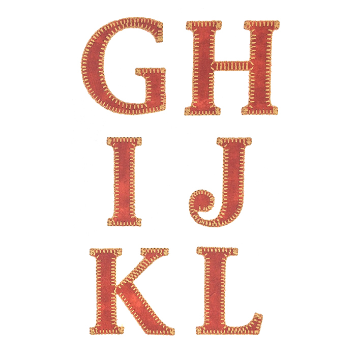 2" Classic Alphabet Blanket Stitch Set Products SWAK Embroidery