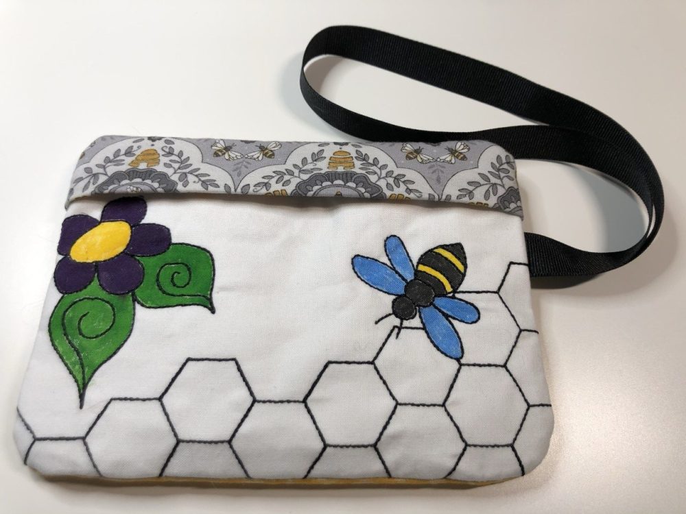 Coloring Book Zipper Bag In The Hoop Bee Embroidery Coloring Book Zipper Bag In The Hoop Bee Embroidery