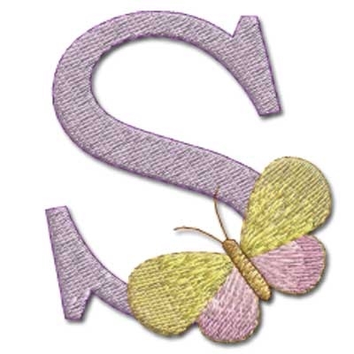 Butterfly Alphabet - 4x4 - Products - SWAK Embroidery