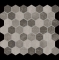 Charcoal Blend Hexagon Mosaic